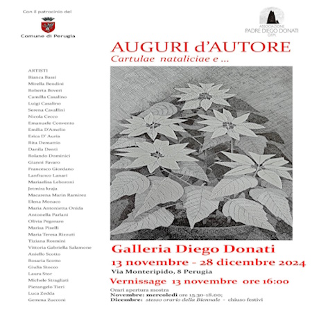  playbill Auguri d’autore – cartulae nataliciae e… - Perugia 